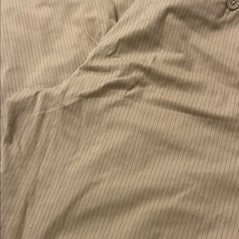 Womens Tan Striped Pants